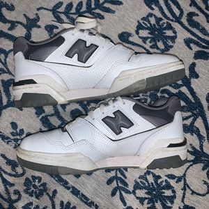 New Balance 550 gray and white